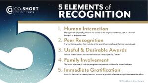 5 elements of recognition