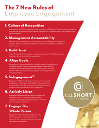 CA Short's 7 new Rules of Employee Engagement