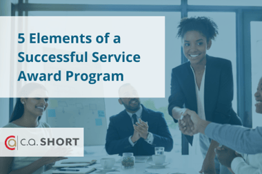 The Importance of Employee Recognition and the 5 Elements of a Successful Service Award Program