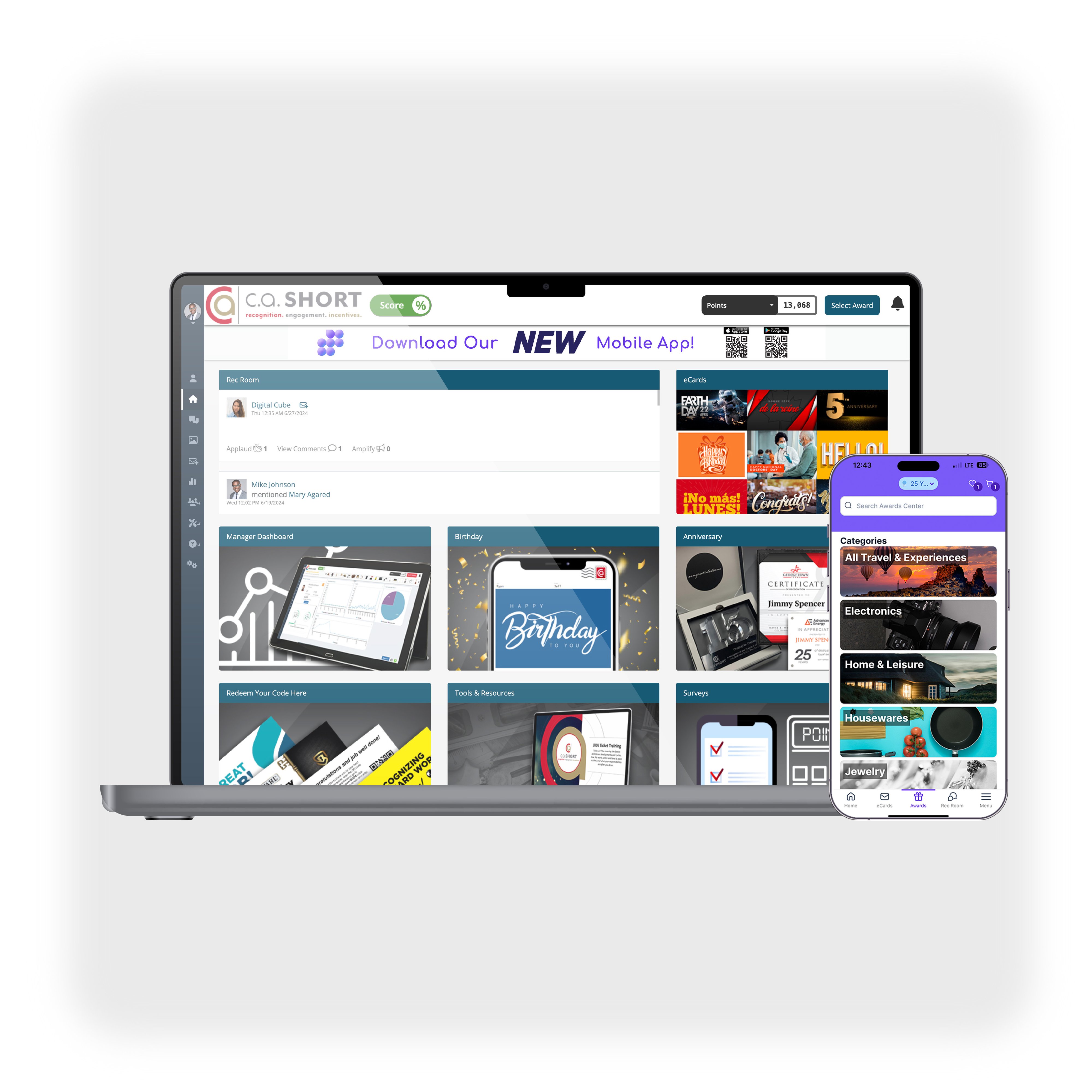 Employee Recognition & Engagement Software C.A. Short Company