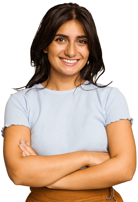 Young female professional with her arms folded