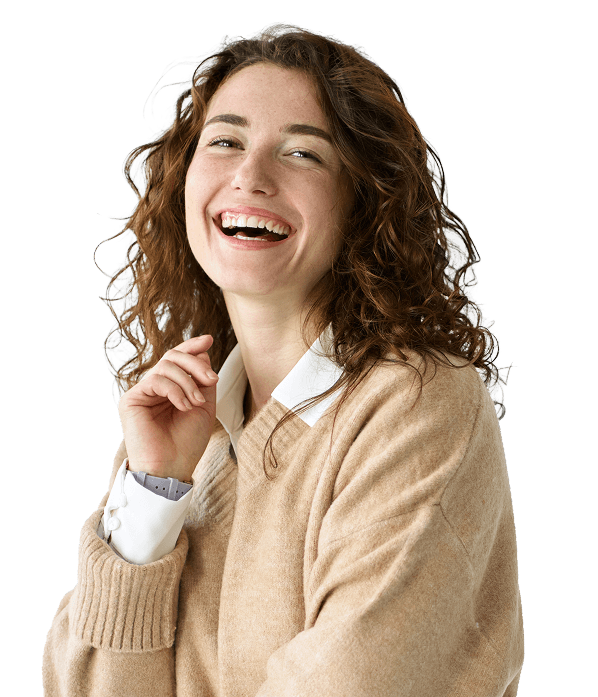 woman smiling