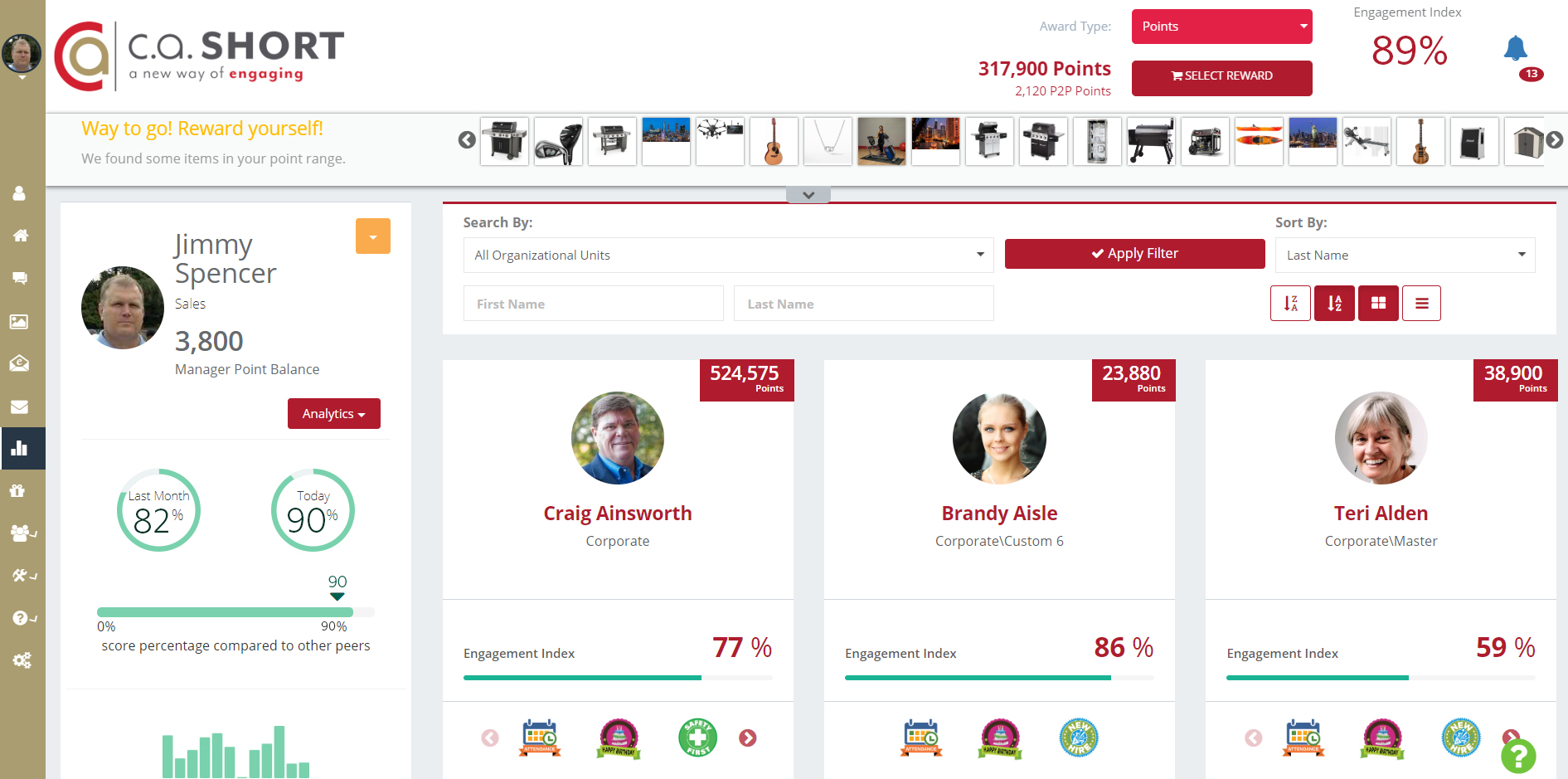 Modify employee behavior