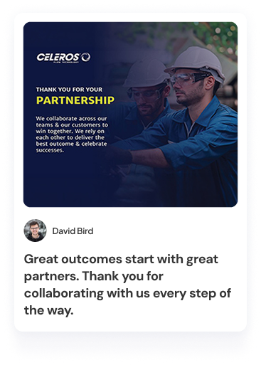 Celeros Thank You eCard