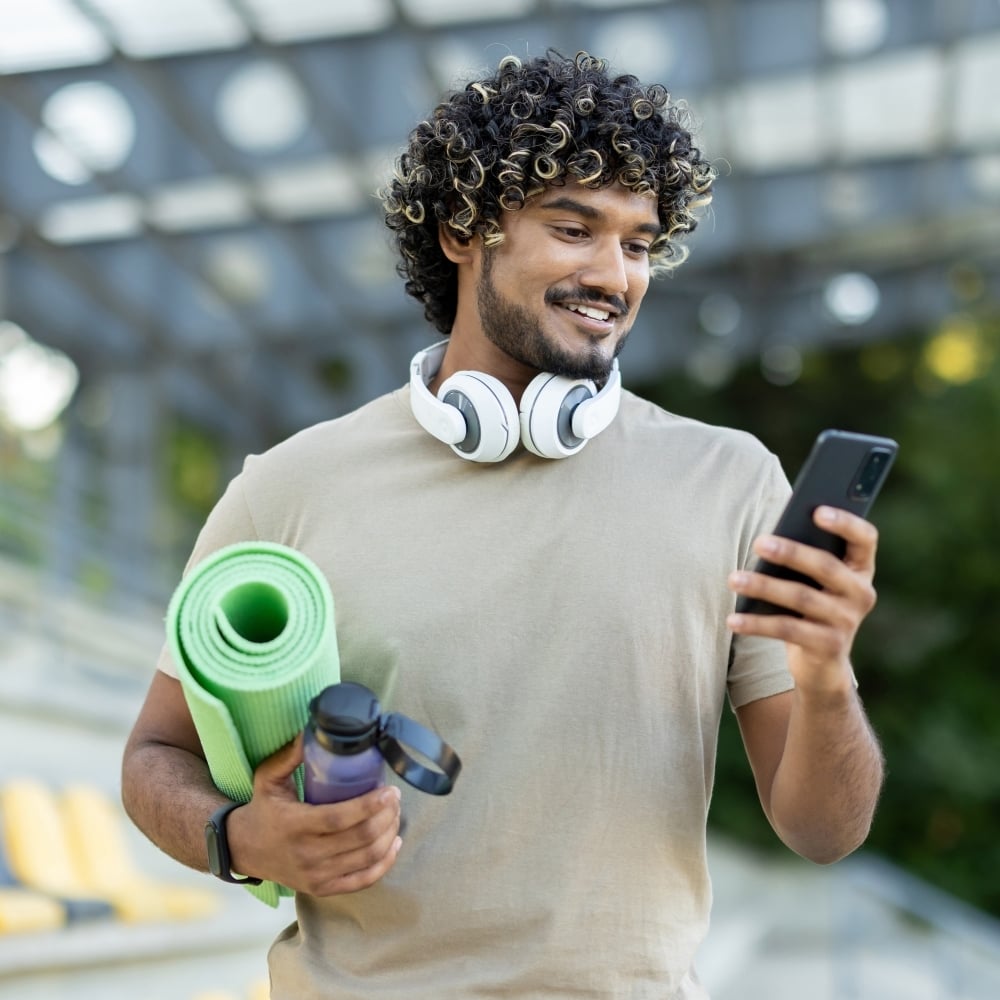 Trainer using phone