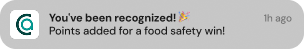 Youve Been Recognized Food Safety