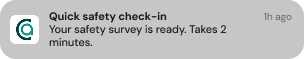 Safety Survey Check In