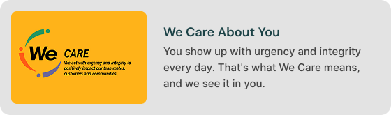 We Care About You