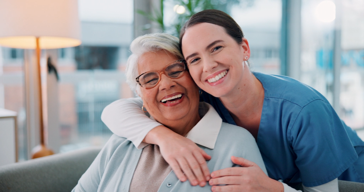 Happy Nurse and Patient
